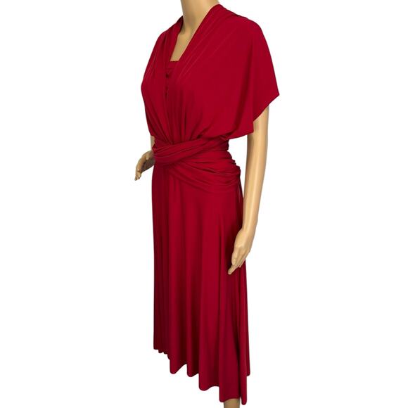 NWT Ashley Stewart 10 Way Infinity Dress Red Plus Size 1X - Picture 6 of 11